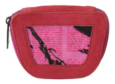 PINKO Pink Suede Printed Coin Holder Women Fabric Zippered Purse -   -  PINKO.